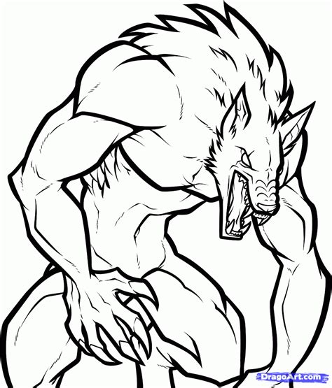 To make the ears look a little more interesting and wolf like add some fur/fluff sticking out of them. Draw an Anime Werewolf, Step by Step, Drawing Sheets ...