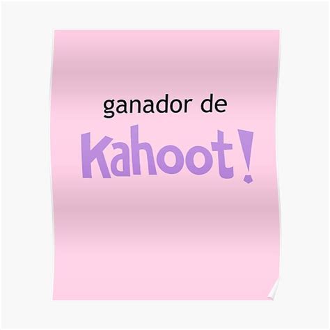 Thompson posted at 12:07pm teacher p1 geography make sure to complete this quiz by friday! Kahoot Posters | Redbubble