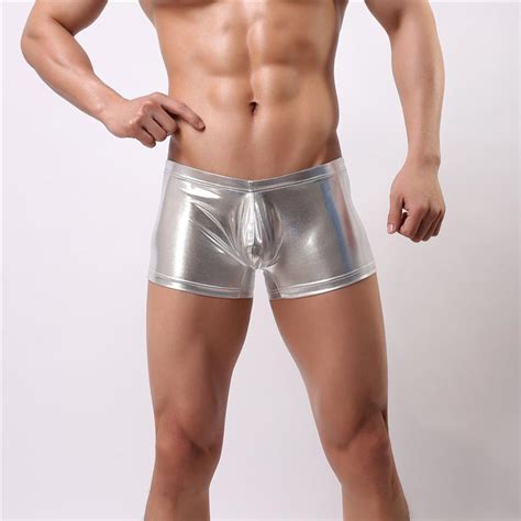 Kayser boxer caballero 93.300 burdeo. 2018 Sexy Mens Underwear Boxer Patent Faxu Leather Gay ...