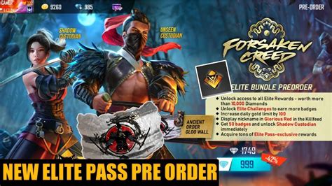 The forsaken creed elite pass and the rewards are based on a samurai theme. Free fire New Elite Pass Pre order Rewards - Free Fire New ...