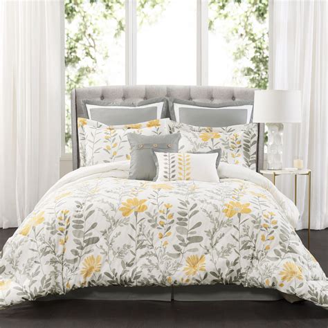 Create a coordinated bedroom look in moments with comforter and sham sets—patterns, prints, and solid hues give your space a personalized touch. Aprile 8-pc. Comforter Set, King | At Home