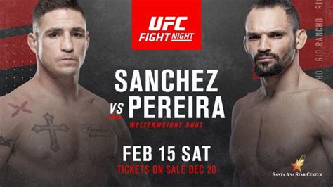 Both are exciting fighters looking to add with 40 professional fights, sanchez has a lot more experience than chiesa who's only had 19. Diego Sanchez vs. Michel Pereira Booked For UFC Rio Rancho