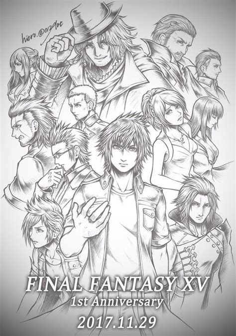 Final fantasy 14 coloring pages. Pin by Daniel Dighorker on Kingdom hearts | Final fantasy ...