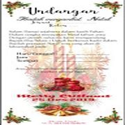 Dengan adanya perayaan natal dari berbagai macam orhganisasi gereja maka diperlukan sebuah kartu undangan untuk mengetahui perayaan natal yang di adakan. Format Undangan Natal - Gambaran