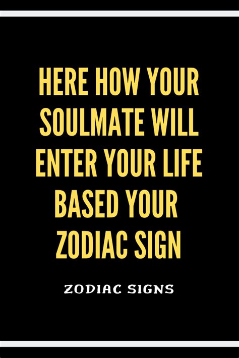 That said, luck will be on your side and will give you a nudge in the right direction. Here How Your Soulmate Will Enter Your Life Based Your ...