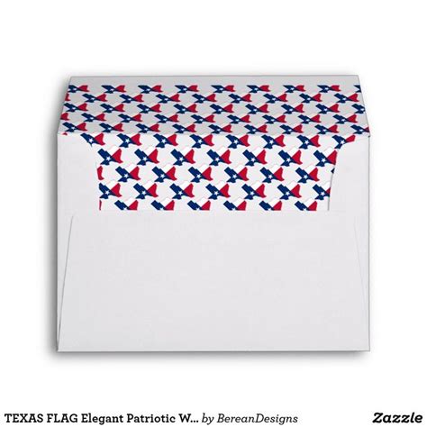 Make decor a bright spot at your wedding. TEXAS FLAG Elegant Patriotic WEDDING Christian Envelope | Zazzle.com in 2020 | Patriotic wedding ...