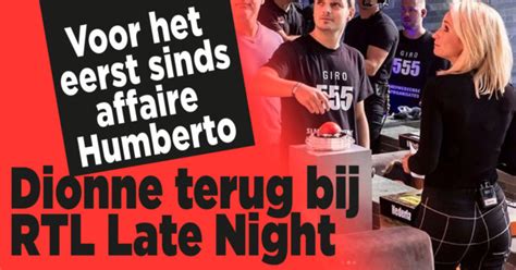 We would like to show you a description here but the site won't allow us. Dionne Stax eindelijk terug bij RTL Late Night - Ditjes ...