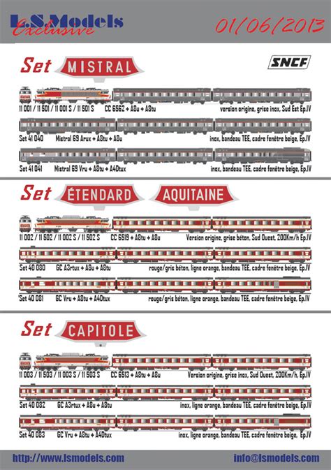 Related groups — ls models. LS Models 'Capitole' (11003 + 40082 + 40083)