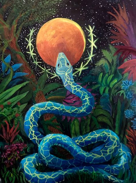 An la ballot box was literally set on fire. Serpent Rising - Snake Medicine - Original Acrylic ...