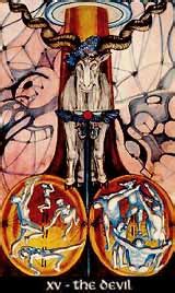 If the taker is half a point short of the target, the bid is lost by one card point. The Devil - Tarot Trump XV - Major Arcana Cards - Thoth Crowley