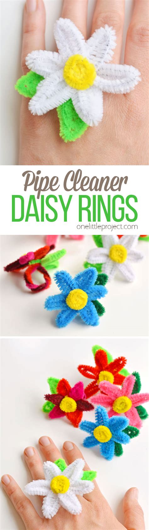 Diy pipe cleaner cacti | handmade charlotte. How to Make Pipe Cleaner Daisy Rings - One Little Project