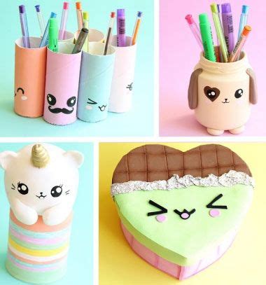 I love the clock on here is a picture they found on flickr of a cute craft room. 10 DIY super cute (kawaii) recycling ideas | Mindy ...