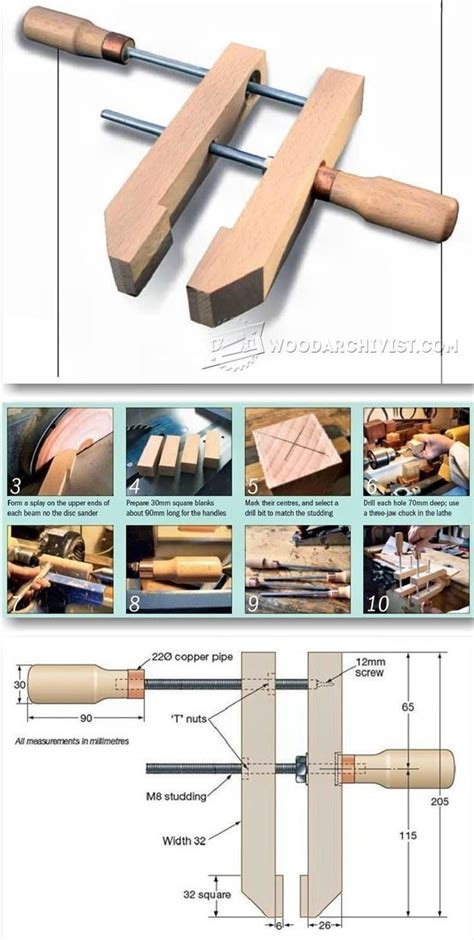 21 best diy wood clamps. DIY Clamp. | Woodworking, Woodworking techniques ...