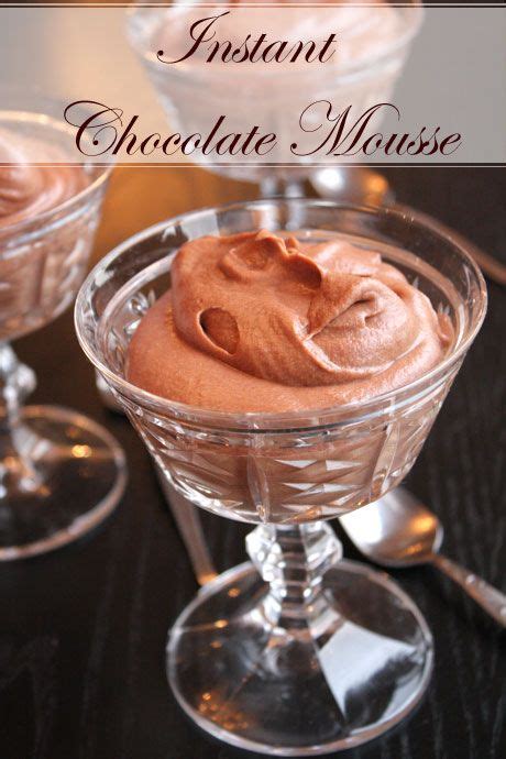 I was watching masterchef australia on the telly and it was nigella week on the show. Nigella Lawson - Instant Chocolate Mousse from Nigella ...