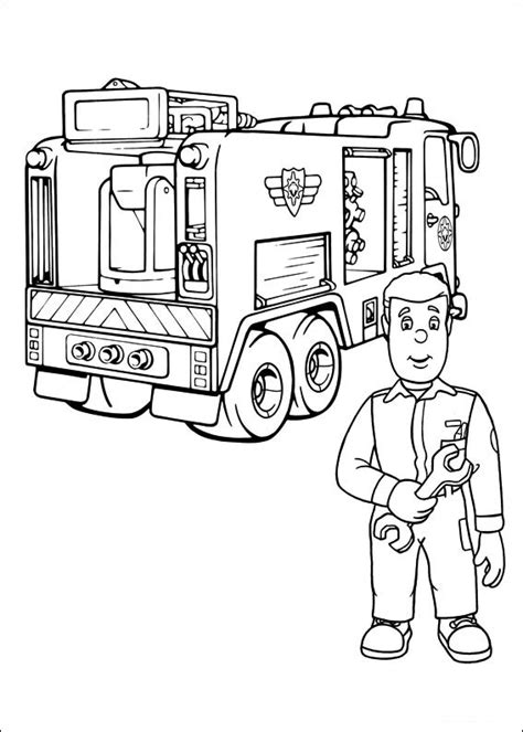 Fireman sam is a british animated comedy children's series about a fireman called sam, his fellow firefighters, and other residents in the fictional city. Fireman Sam Printable Coloring Book 19