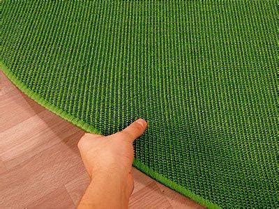 Der sisal teppich speichert feuchtigkeit und gibt sie bei trockenem raumklima wieder ab. Sisal Natur Teppich Dekowe Grün Rund in 7 Größen - Kaufen ...