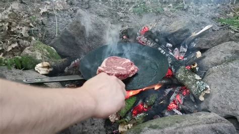 Maybe you would like to learn more about one of these? Cooking A Kick Arse Rib Eye Steak On An Open Fire - YouTube