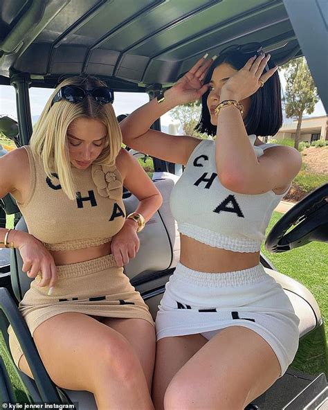 Ashley golf course flashing and masturbating. Kylie Jenner and Stassie wear matching knitted Chanel ...