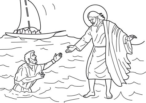 Download and print these jesus walking on the water coloring pages for free. Free Printable Jesus Coloring Pages For Kids | Jesus ...