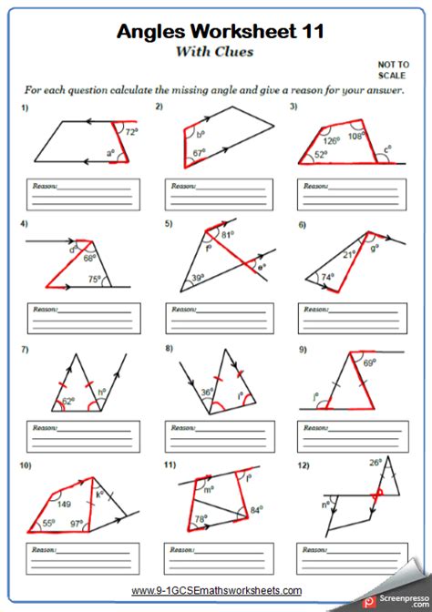 The name does not clearly describe the location of these angles. Angles on Parallel Lines Worksheets | Cazoomy