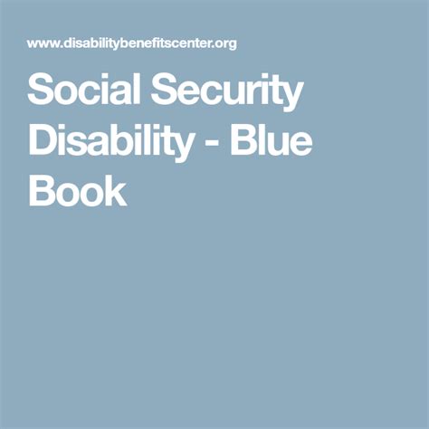 Social security disability income (ssdi) is a federal disability insurance benefit earned by people who have worked and paid into social security. Social Security Disability - Blue Book | Social security ...