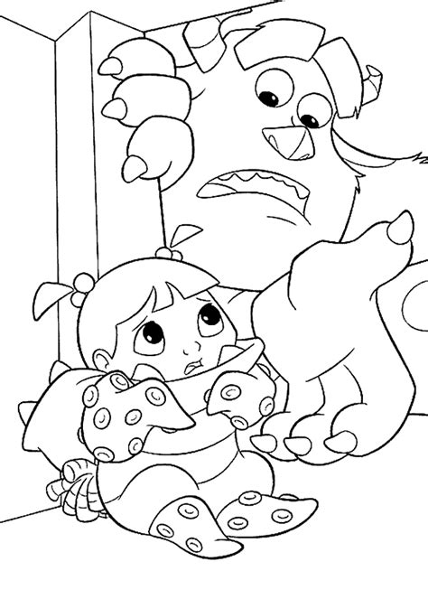 We have selected the best free disney coloring pages to print out and color. Kids-n-fun.com | 25 coloring pages of Monsters Inc