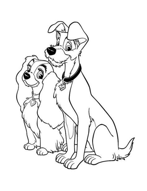 Find all the coloring pages you want organized by topic and lots of other kids crafts and kids activities at allkidsnetwork.com Lady and the Tramp #133269 (Animation Movies) - Printable ...