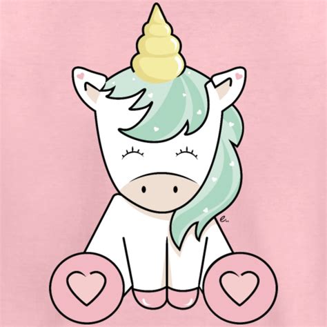 Et si tu veux en option (ça rendra ton dessin kawaii licorne encore plus beau !) pour donner un côté plus fun et magique des paillettes. e.. La Boutique pour les petits et les grands | Licorne Kawaii - T-shirt Premium Enfant