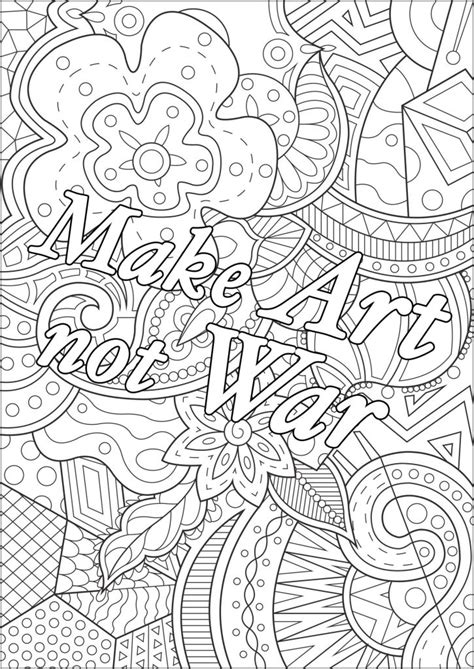 Free printable coloring pages for children that you can print out and color. Get This Printable Adult Coloring Pages Quotes Art