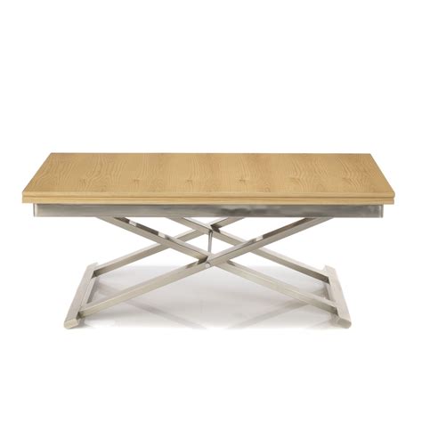 Ta'liq hanging from a metal bar. Table réglable multi-positions Imitation chêne et gris - Get up - Les tables basses - Tables ...