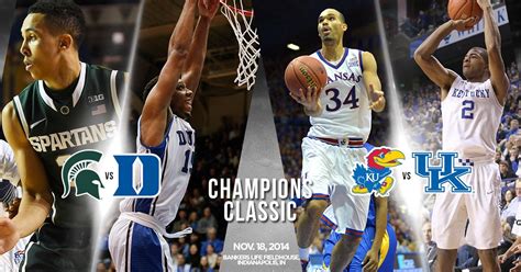 And postgame coverage concludes at 12:30 a.m. season nonconference games roof ChampionsClassic tonight ...