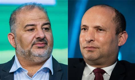 פרטים נוספים על פגישת בנט ועבאס: "שמו את הסוגיות הבעייתיות ...