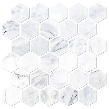 Ashford brown floor tile brown, glossy tile collection ashford by allore group 1200x600x8mm 3402x1700px glossy marble material is created with corona multimap. Ashford Carrara Polished Hex Marble Wall and Floor Tile 2 ...