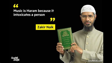 Dr.zakir naik inspired me,and u? Why music not allowed in islam by Dr Zakir Naik - YouTube