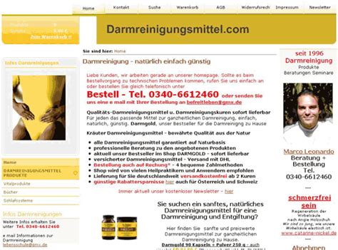 Bei der selbst durchgeführten darmreinigung wird mit abführmitteln oder einem einlauf der darm innerhalb kurzer zeit geleert. Darmreinigung kaufen