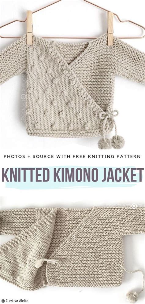 One of thousands of free knitting patterns on the lion brand yarn knitting and crocheting web site. Cute Baby Kimonos Free Knitting Patterns | Baby kimono ...