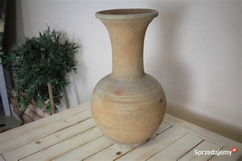 Piękny wazon - ręcznie stworzony - GLINA WYPALANA Pszczyna - Sprzedajemy.pl