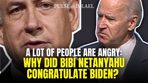 The president reaffirmed his strong support for israel's right to defend itself against. A lot of People are Angry & Asking: Why did Bibi Netanyahu congratulate Biden? - YouTube