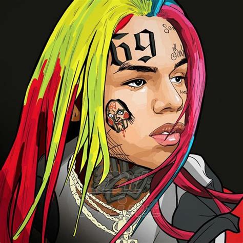 1925 wegener les delassements deros 06 anagoria.jpg 2,920 × 2,916; Items similar to 6IX9INE - Tekashi 69 - original canvas on ...