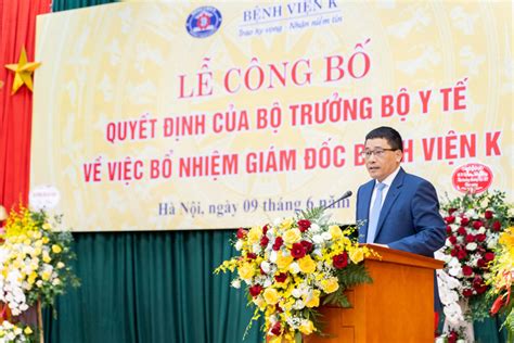 Bệnh viện k cơ sở tân triều tạm thời không tiếp nhận bệnh nhân. Bệnh viện K Trung ương có tân giám đốc 48 tuổi
