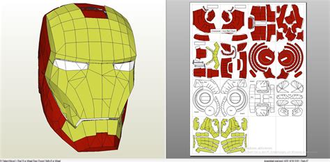 I have quite few dead on side shots of the one from comic con. Papercraft .pdo file template for Iron Man - Mark IV Full ...