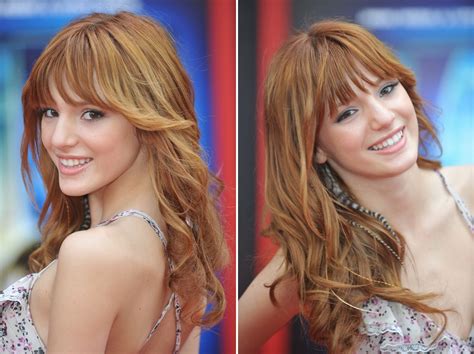Bella thorne has proved to fans she is still very much embracing her body hair after once again ditching the razor ahead of the us premiere for her new movie midnight sun. Bella Thorne | Long strawberry blonde hair with spiral curls