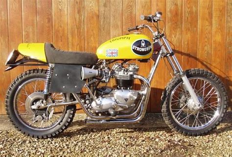 This one was modified for the super hooligan class racing. 1978 Triumph 750cc T140V Bonneville 'Strongbow' Flat-Track ...