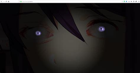 Yuri follows me to the room. Staring contest with Yuri : DDLC