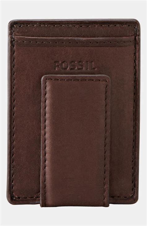 Fossil card holders can not only save your cards from getting lost but can also keep them safe from various external interferences or impacts. Fossil 'Ingram' Leather Magnetic Money Clip Card Case ...