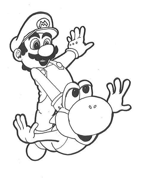 More super mario coloring pages. Free Printable Yoshi Coloring Pages For Kids | Super mario ...