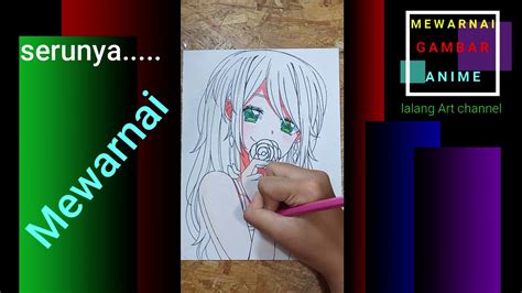 Cara mewarnai gambar anime dengan pensil warna. Cara mewarnai gambar menggunakan pensil warna#4 - YouTube