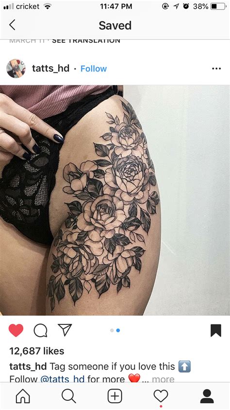 Seen in the image is a very attractive design of a. Pin by Erica Lynne on Inked | Intimate tattoos, Tattoos, Flower tattoo