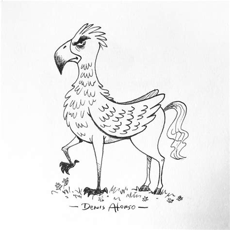 26 best coloring pages images on pinterest. #inktober2016 day27 #buckbeak #harrypotter #hipogrifo # ...