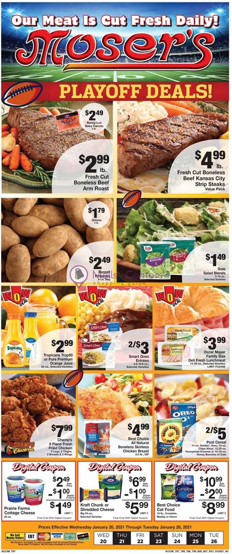 Si estás buscando potencia informática a un precio accesible, no encontrarás mejores ofertas para comprar una nueva pc de escritorio que no sea durante el hot sale 2021. Moser's Foods Weekly Ad - sales & flyers specials ...